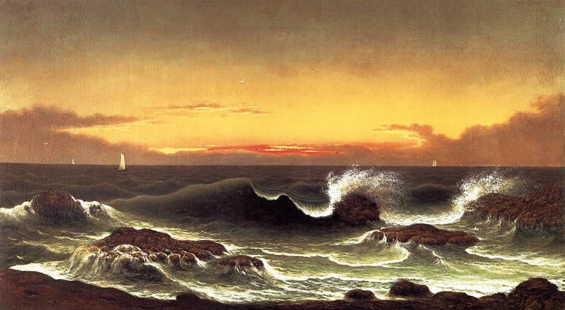 Martin Johnson Heade Seascape, Sunrise
